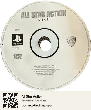 All Star Action PlayStation, PAL disc