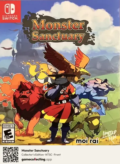 Monster Sanctuary Nintendo Switch, NTSC box front