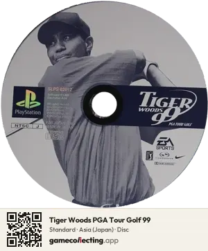 Tiger Woods PGA Tour Golf 99 PlayStation, Asia disc