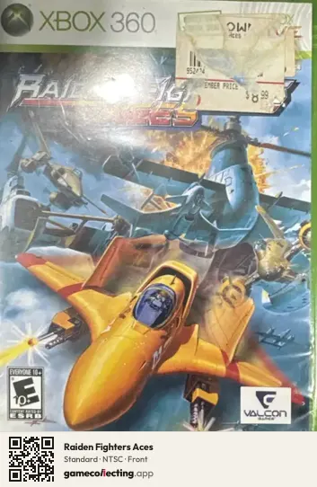 Raiden Fighters Aces Xbox 360, NTSC box front