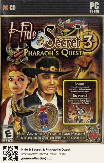 Hide & Secret 3: Pharaoh's Quest Computer, NTSC box front