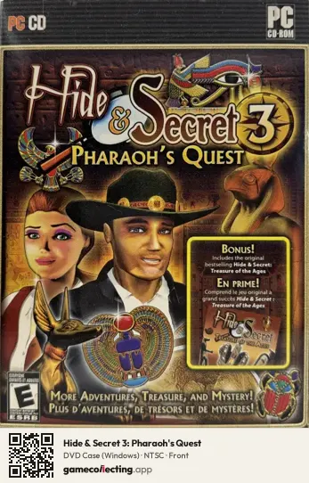 Hide & Secret 3: Pharaoh's Quest Computer, NTSC box front