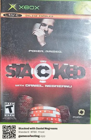 Stacked with Daniel Negreanu Xbox, NTSC box front