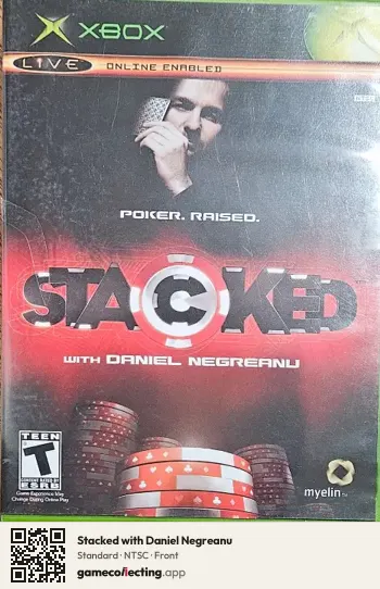 Stacked with Daniel Negreanu Xbox, NTSC box front