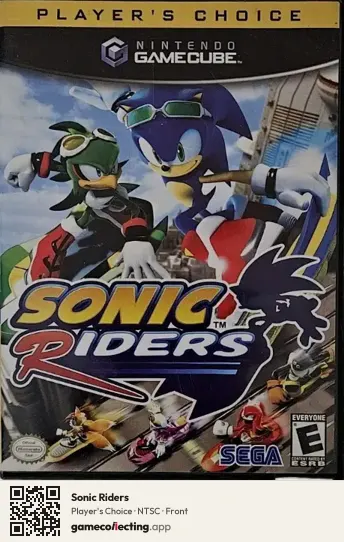 Sonic Riders Nintendo GameCube, NTSC box front