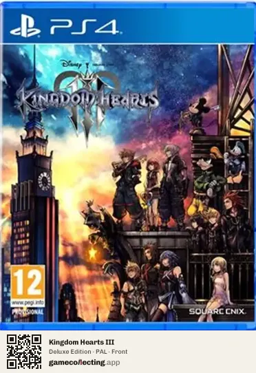 Kingdom Hearts III PlayStation 4, PAL box front