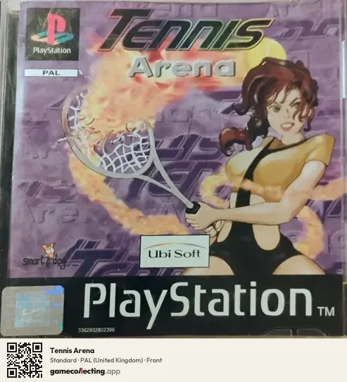 Tennis Arena PlayStation, United Kingdom box front