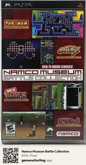 Namco Museum Battle Collection PlayStation Portable, NTSC box front