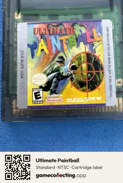 Ultimate Paintball Game Boy Color, NTSC cartridge label