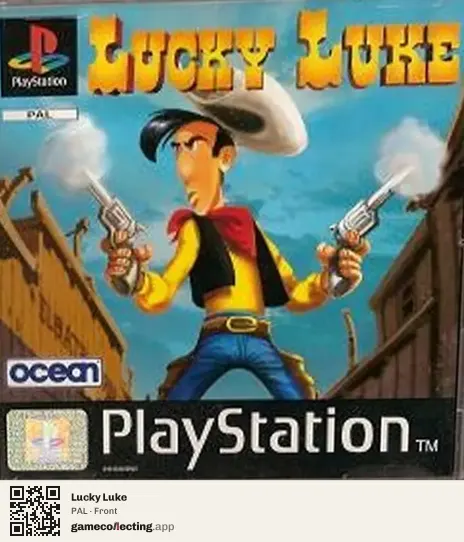 Lucky Luke PlayStation, PAL box front