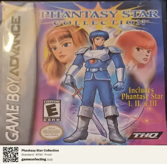 Phantasy Star Collection Game Boy Advance, NTSC box front