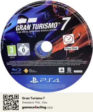 Gran Turismo 7 PlayStation 4, PAL disc