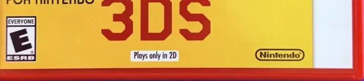 Super Mario Maker for Nintendo 3DS, the ESRB box on its front