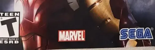 Iron Man, the ESRB box on its front