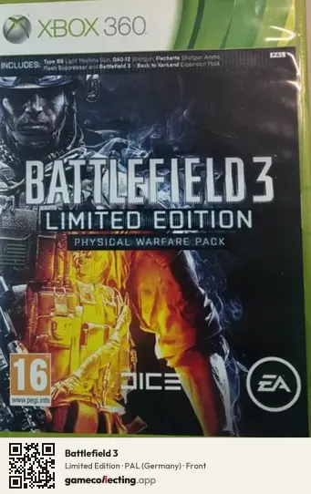 Battlefield 3 Xbox 360, Germany box front