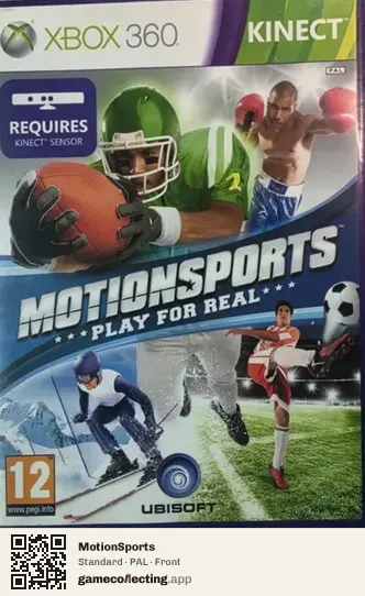 MotionSports Xbox 360, PAL box front