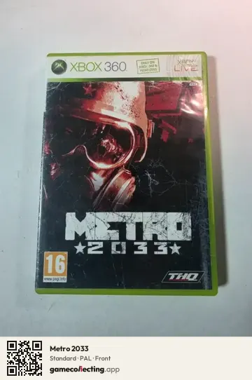 Metro 2033 Xbox 360, PAL box front