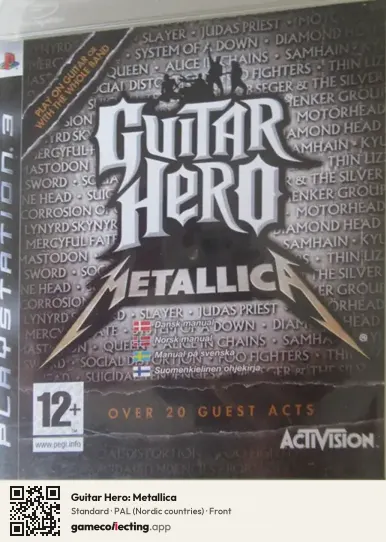 Guitar Hero: Metallica PlayStation 3, Nordic countries box front