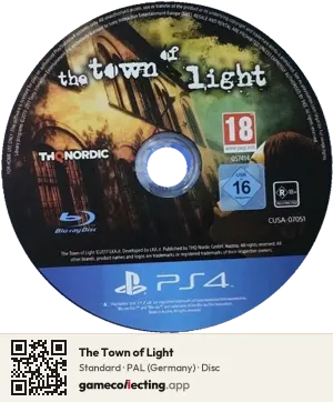 The Town of Light PlayStation 4, PAL disc
