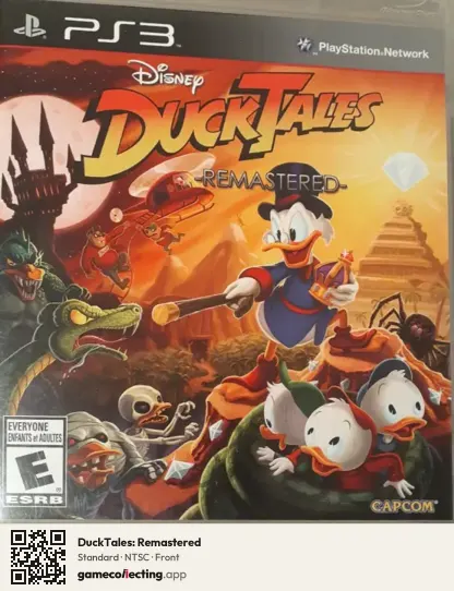 DuckTales: Remastered PlayStation 3, NTSC box front