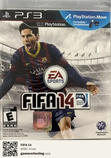 FIFA 14 PlayStation 3, NTSC box front
