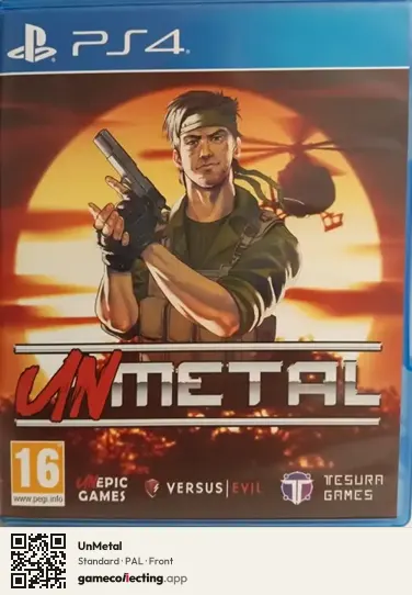 UnMetal PlayStation 4, PAL box front