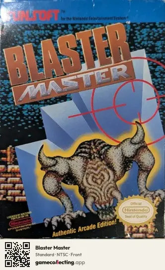 Blaster Master Nintendo Entertainment System, NTSC box front