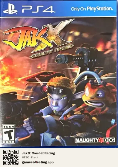 Jak X: Combat Racing PlayStation 4, NTSC box front