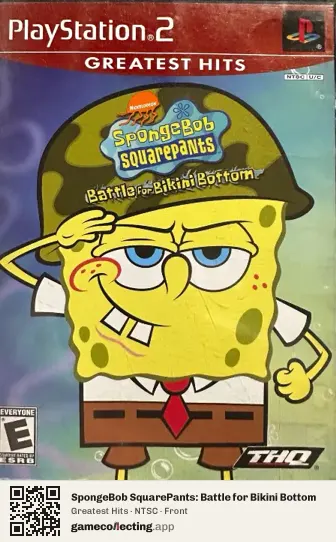 SpongeBob SquarePants: Battle for Bikini Bottom PlayStation 2, NTSC box front
