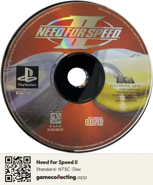 Need for Speed II PlayStation, NTSC disc