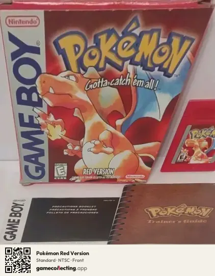 Pokémon Red Version Game Boy, NTSC box front