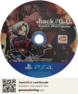 .hack//G.U. Last Recode PlayStation 4, Asia disc
