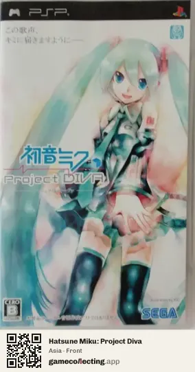 Hatsune Miku: Project Diva PlayStation Portable, Asia box front