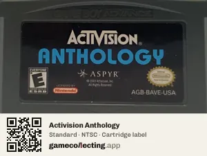 Activision Anthology Game Boy Advance, NTSC cartridge label