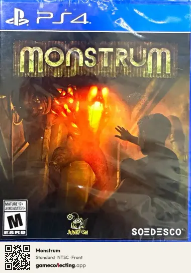 Monstrum PlayStation 4, NTSC box front