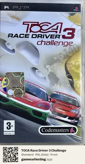 TOCA Race Driver 3 Challenge PlayStation Portable, Italy box front