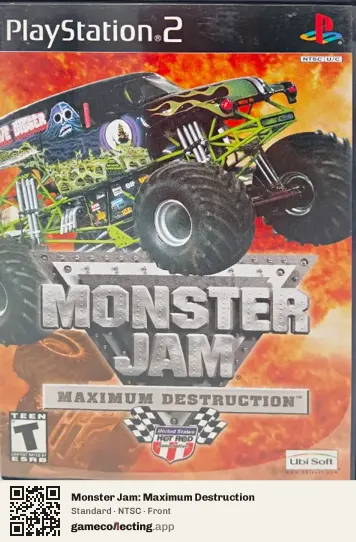 Monster Jam: Maximum Destruction PlayStation 2, NTSC box front