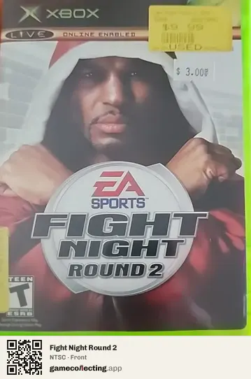 Fight Night Round 2 Xbox, NTSC box front