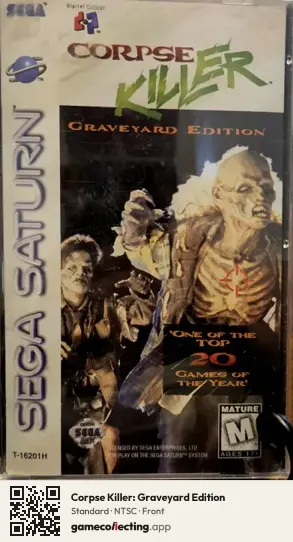 Corpse Killer: Graveyard Edition Sega Saturn, NTSC box front