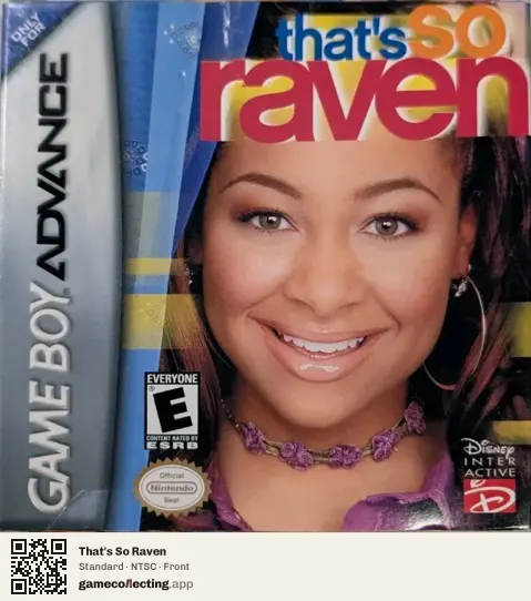 That's So Raven Game Boy Advance, NTSC box front