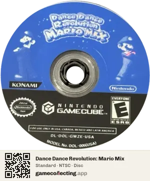 Dance Dance Revolution: Mario Mix Nintendo GameCube, NTSC disc