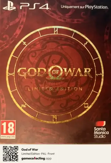 God of War PlayStation 4, PAL box front