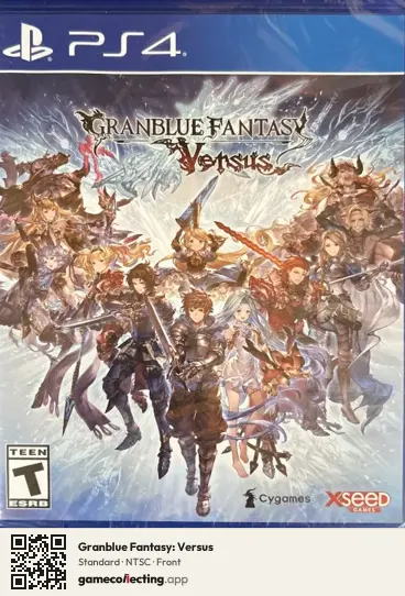 Granblue Fantasy: Versus PlayStation 4, NTSC box front