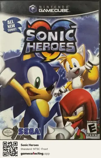 Sonic Heroes Nintendo GameCube, NTSC box front