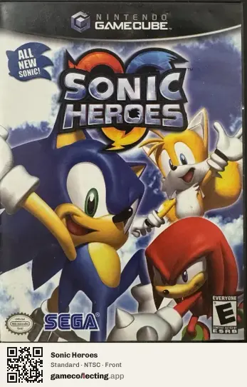 Sonic Heroes Nintendo GameCube, NTSC box front