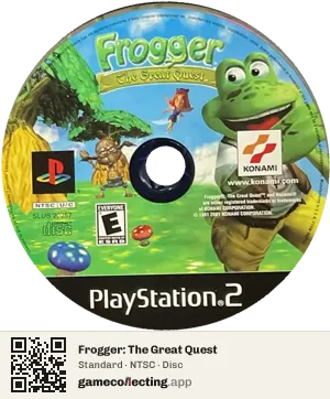 Frogger: The Great Quest PlayStation 2, NTSC disc