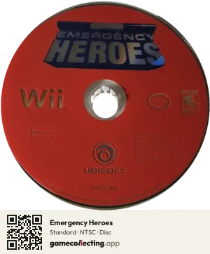 Emergency Heroes Nintendo Wii, NTSC disc
