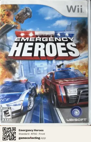 Emergency Heroes Nintendo Wii, NTSC box front