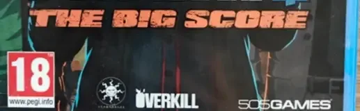 Payday 2: The Big Score, the PEGI square on its front