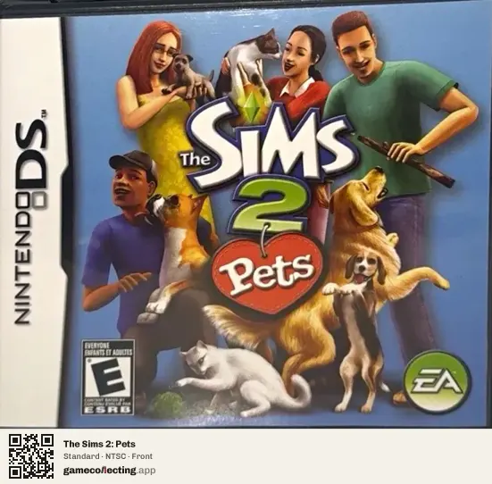 The Sims 2: Pets Nintendo DS, NTSC box front